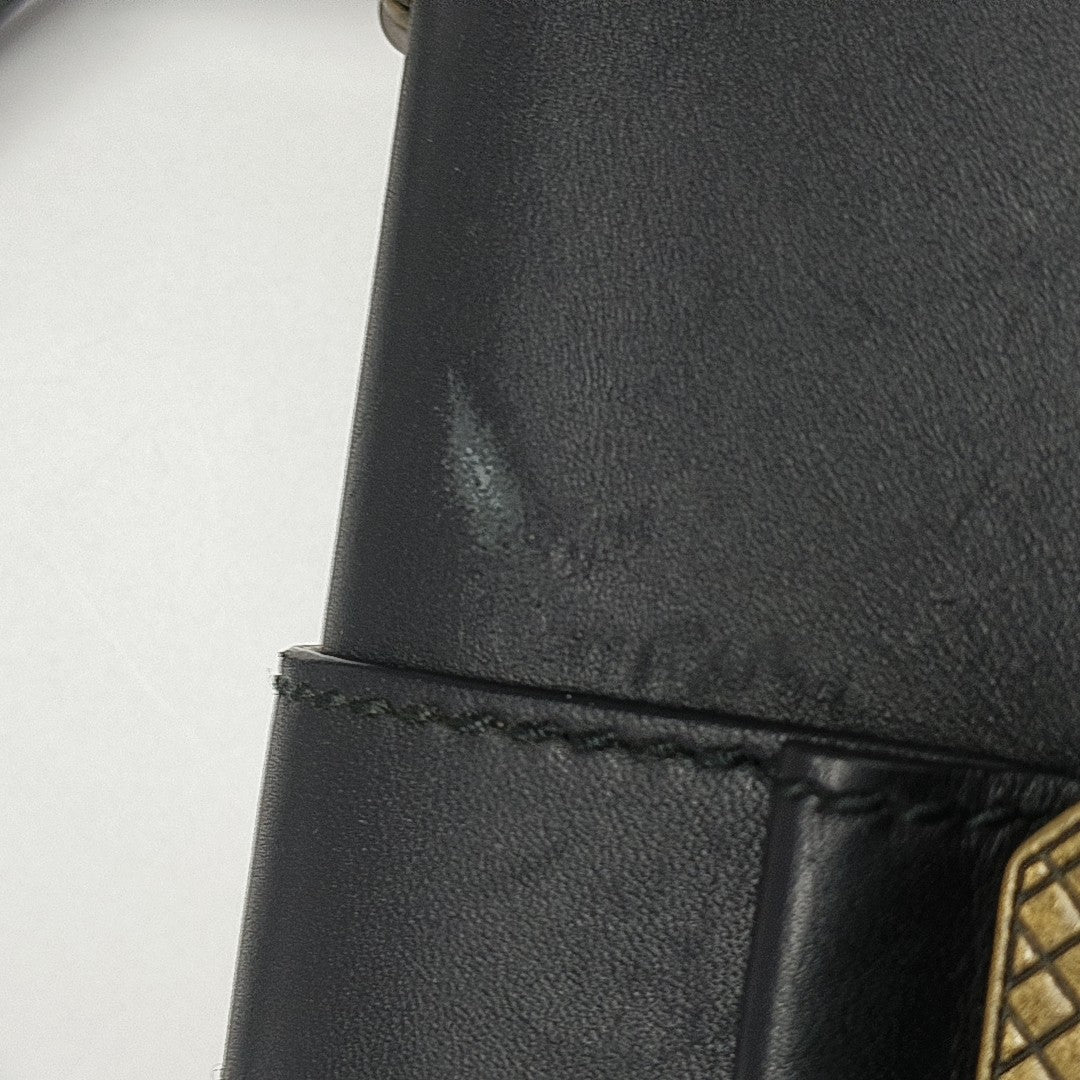 Piazza Small Calfskin Black