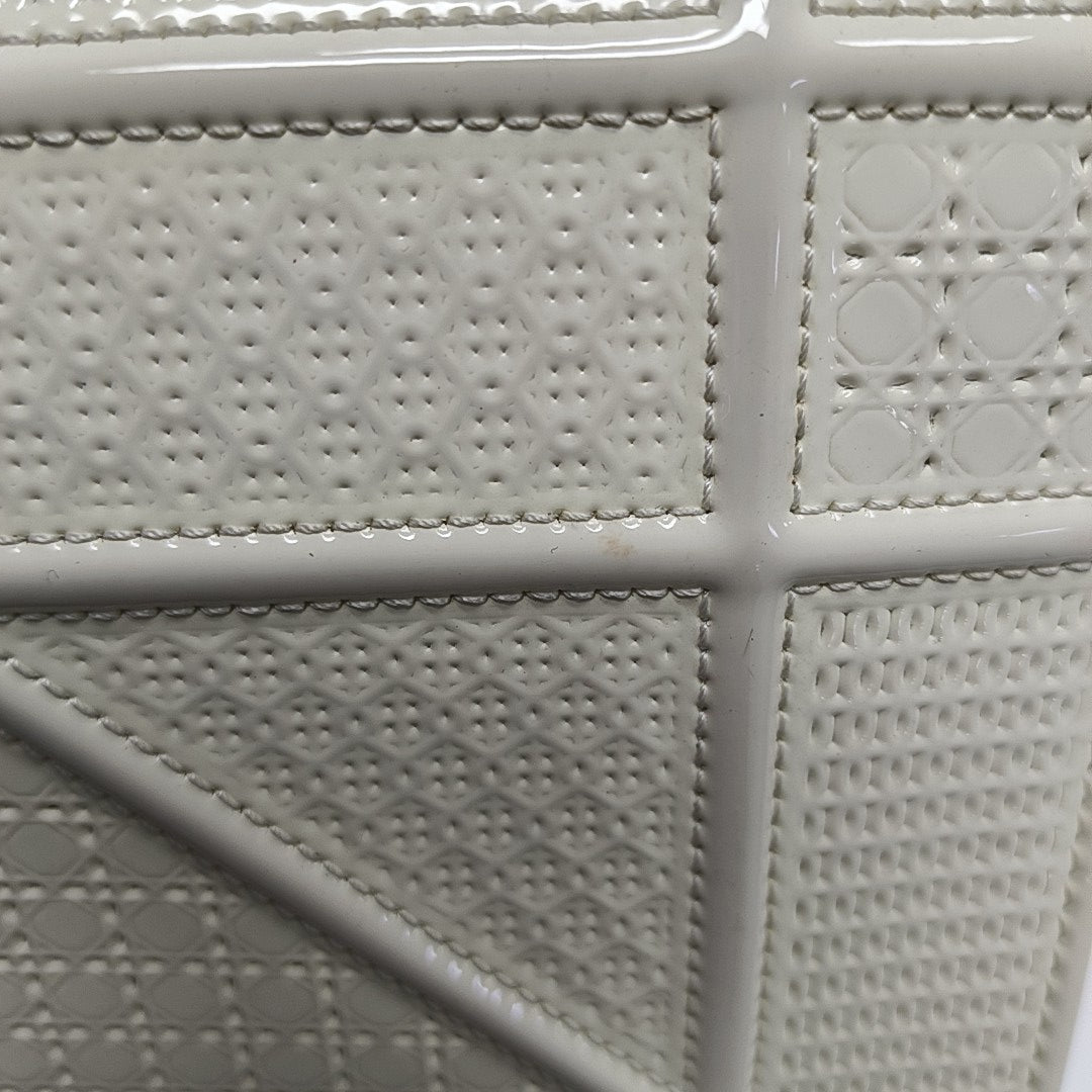 Diorama Small Cannage Calfskin White