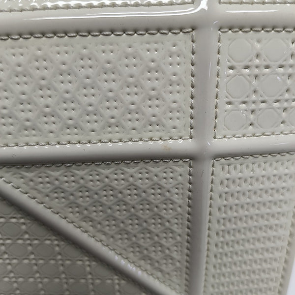 Diorama Small Cannage Calfskin White