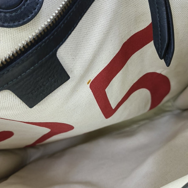 Monogram Coated Canvas Tote Bag Beige