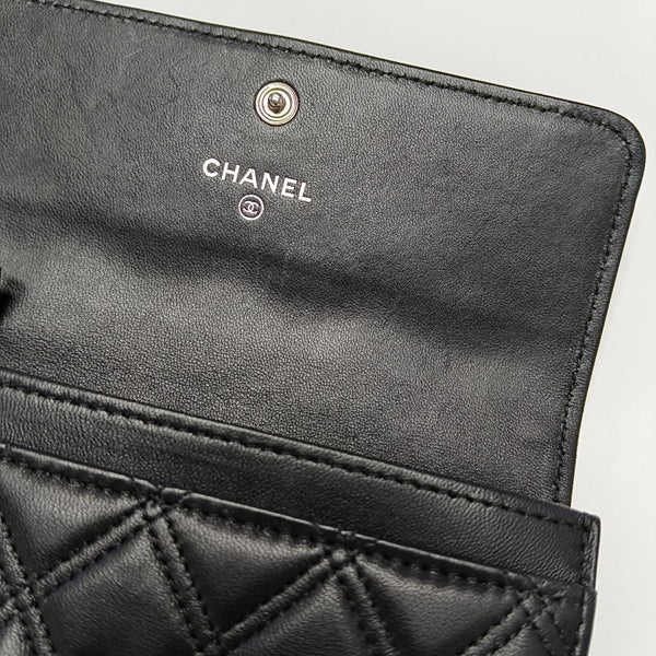 Quilted Lambskin Wallet Black