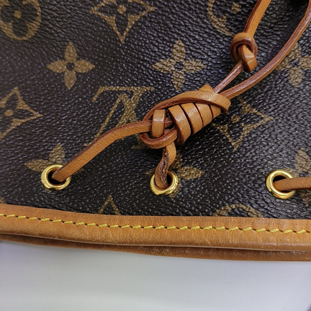 NÉONOÉ Nano Monogram Coated Canvas Brown