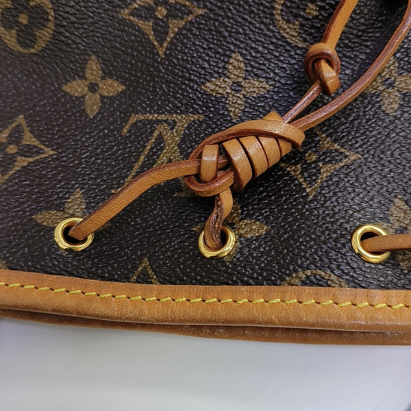 NÉONOÉ Nano Monogram Coated Canvas Brown