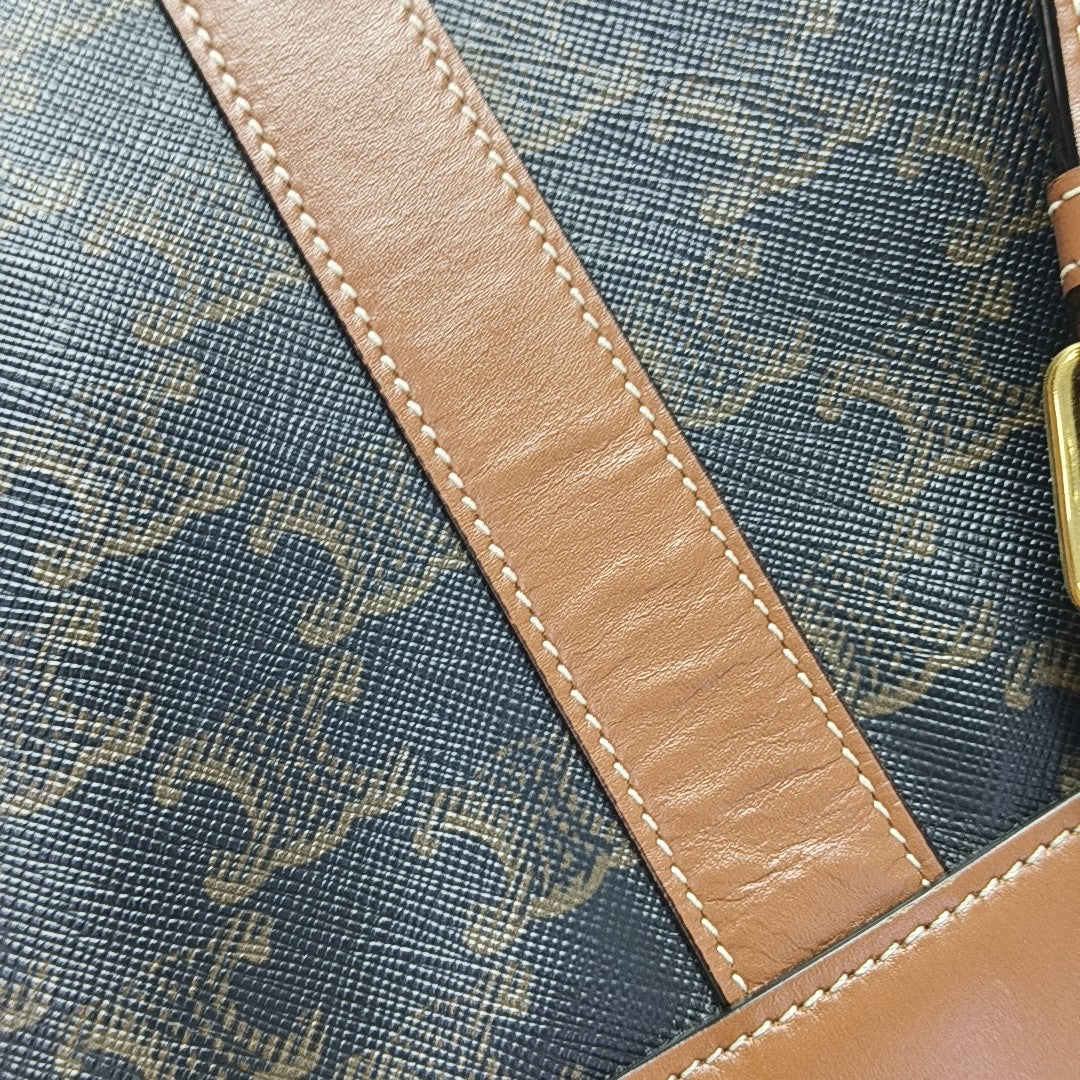 TRIOMPHE CANVAS Medium Coated Canvas Brown