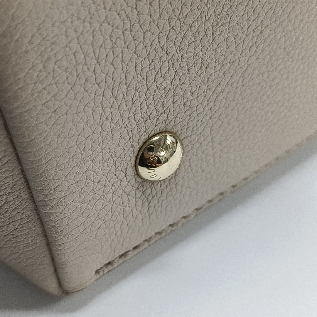 Calfskin Shoulder Bag Beige