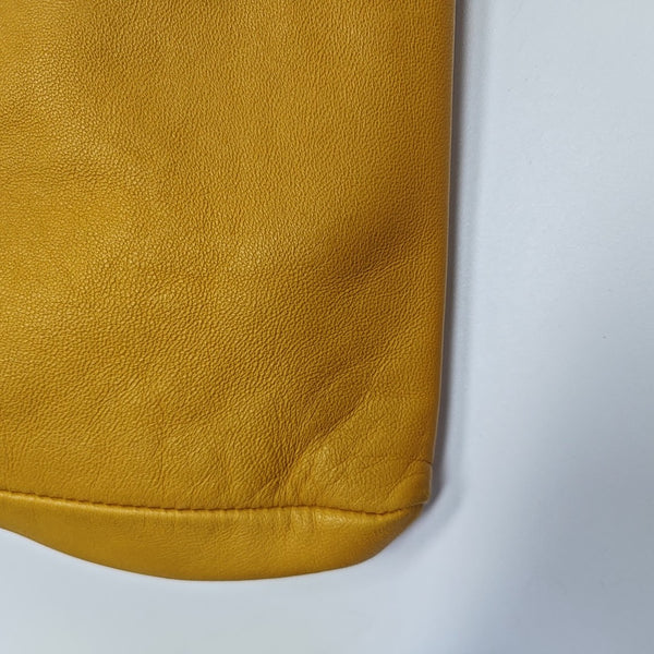 Calfskin Top Handle Bag Yellow