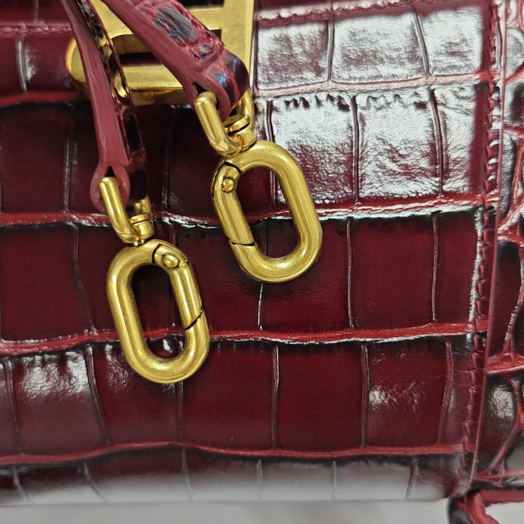 Hourglass S Calfskin Red