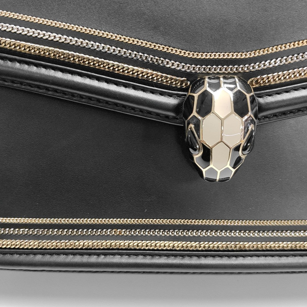SERPENTI FOREVER Small Calfskin Black