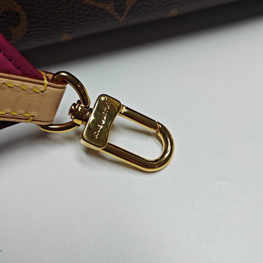 CLUNY PM Monogram Coated Canvas Brown