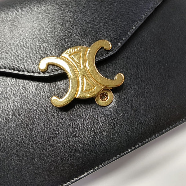 Calfskin Shoulder Bag Black