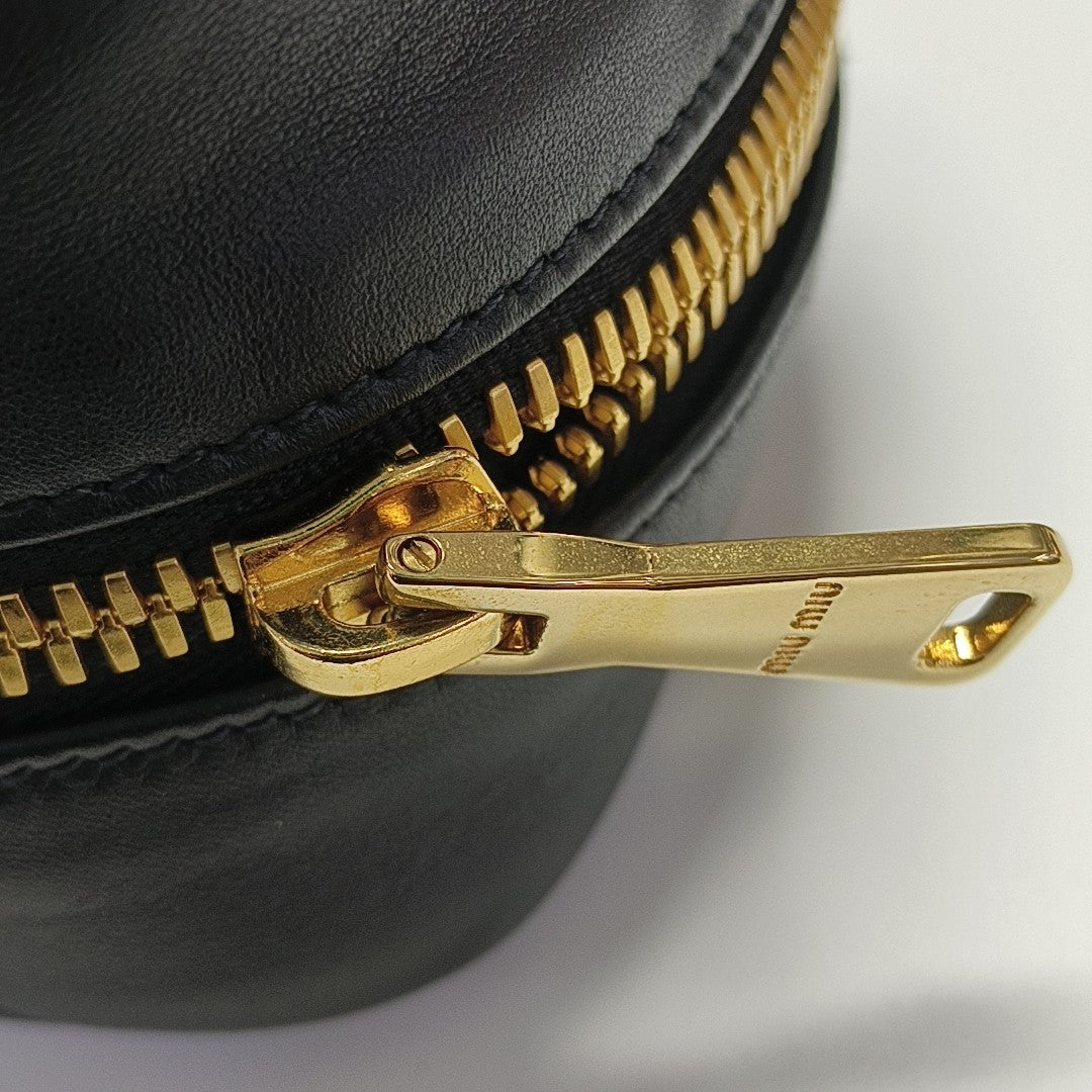 Arcadie Matelassé Large Quilted Lambskin Black