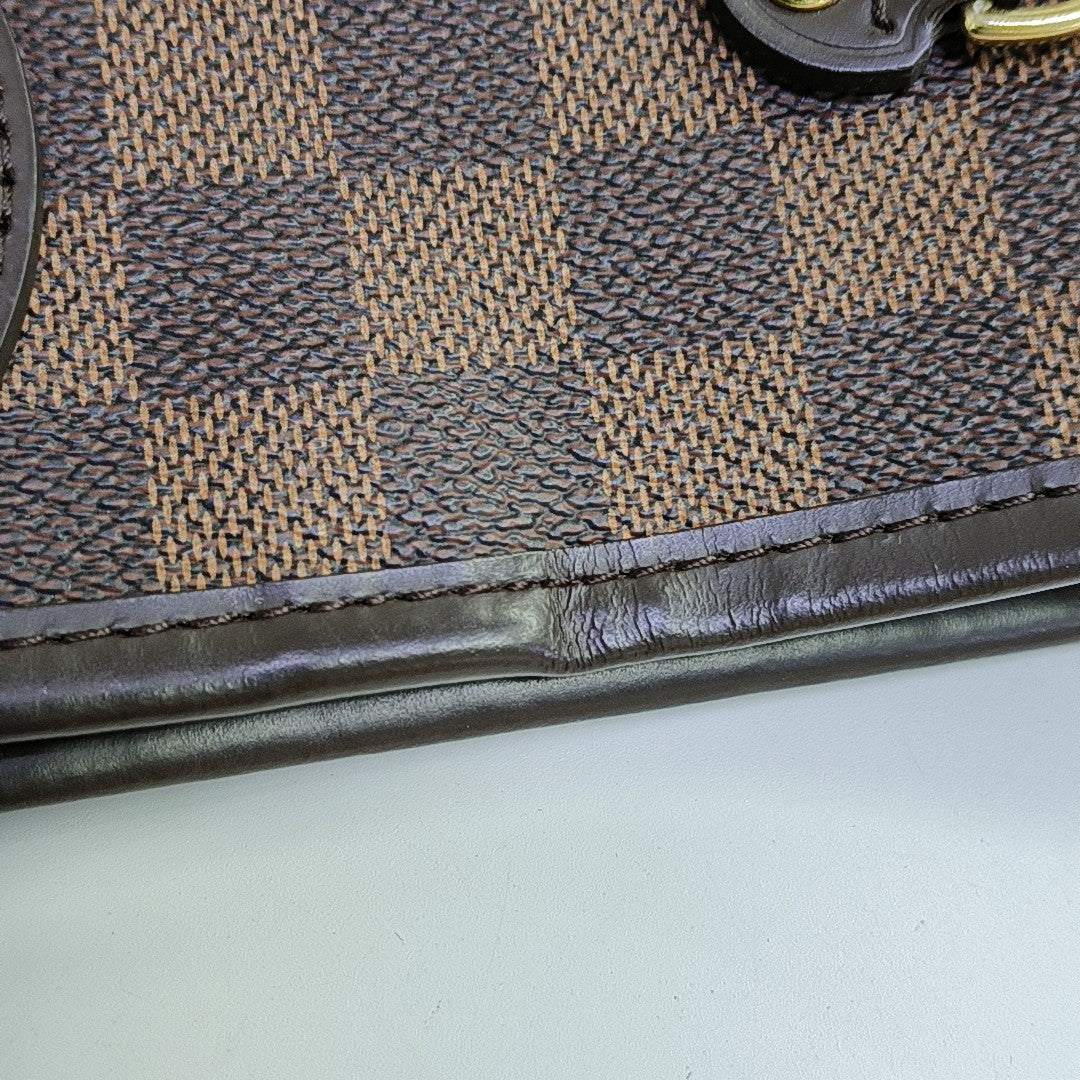 NEVERFULL MM Damier Ebene Coated Canvas Brown