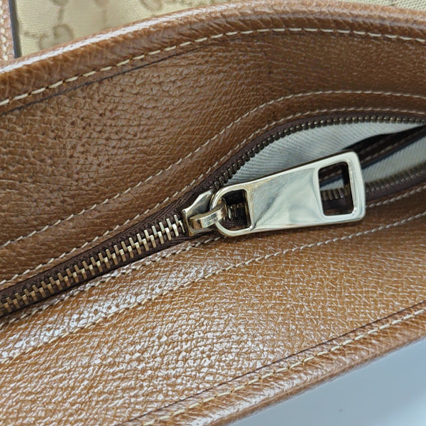 Bree Medium Monogram Canvas Beige