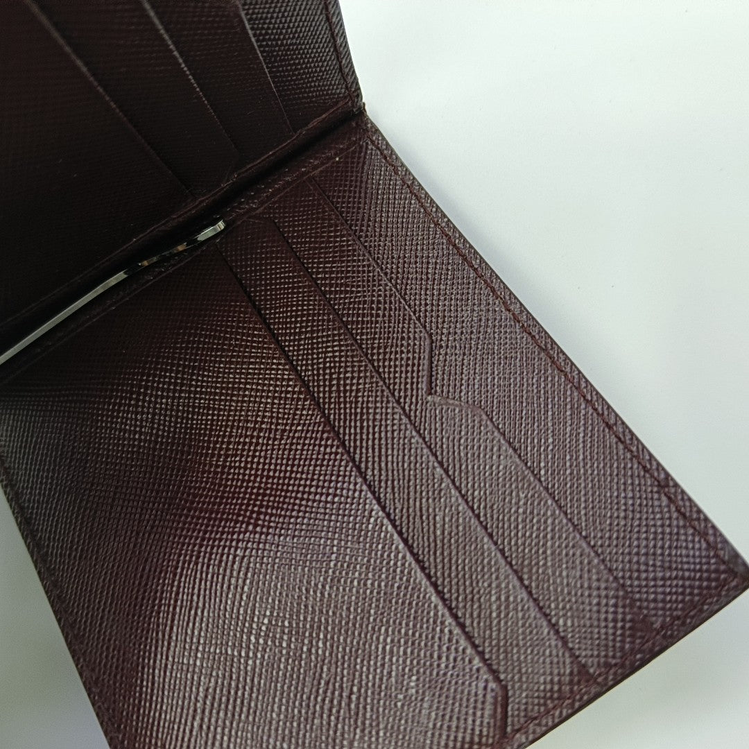 Calfskin Card Holder Red