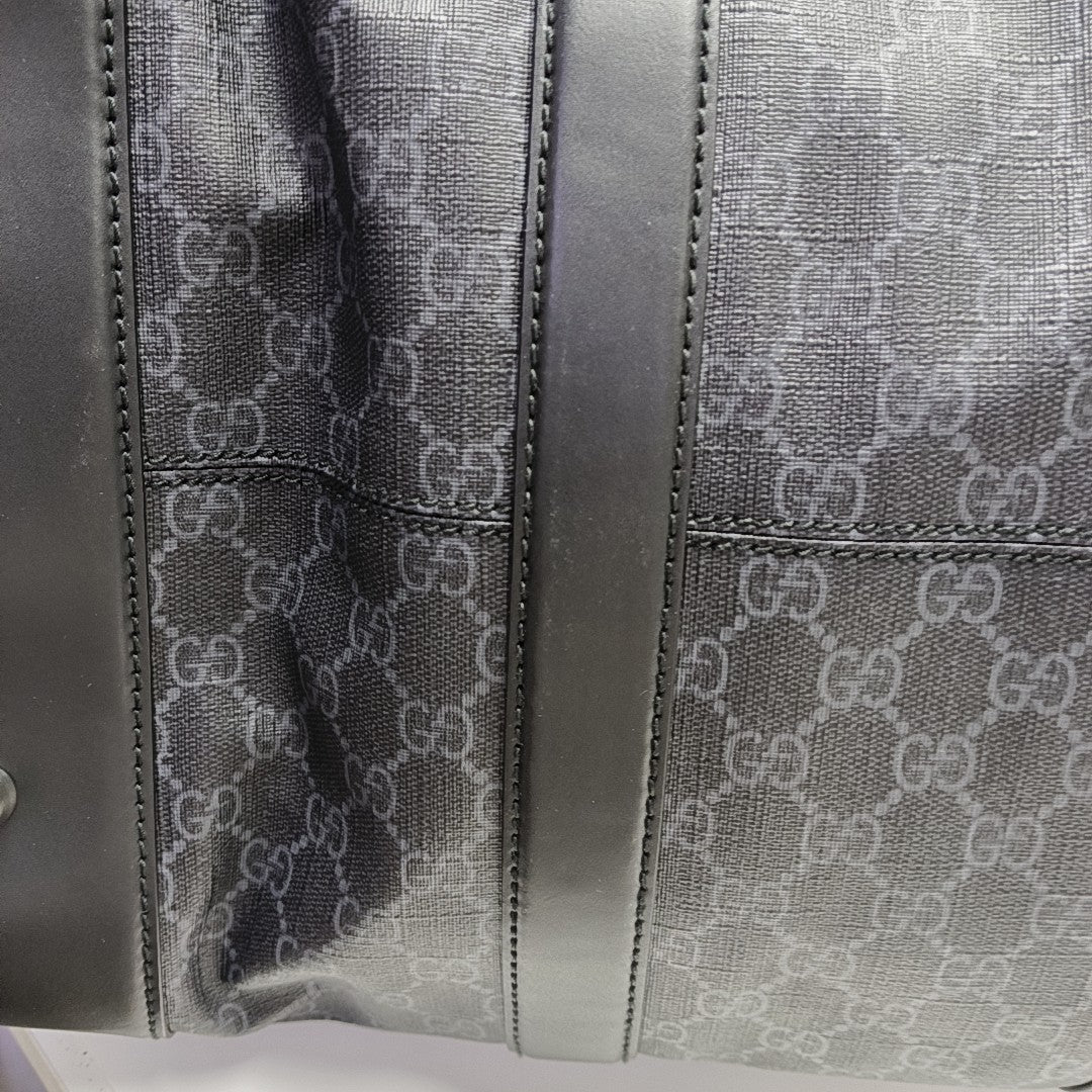 Monogram Coated Canvas Top Handle Bag Black