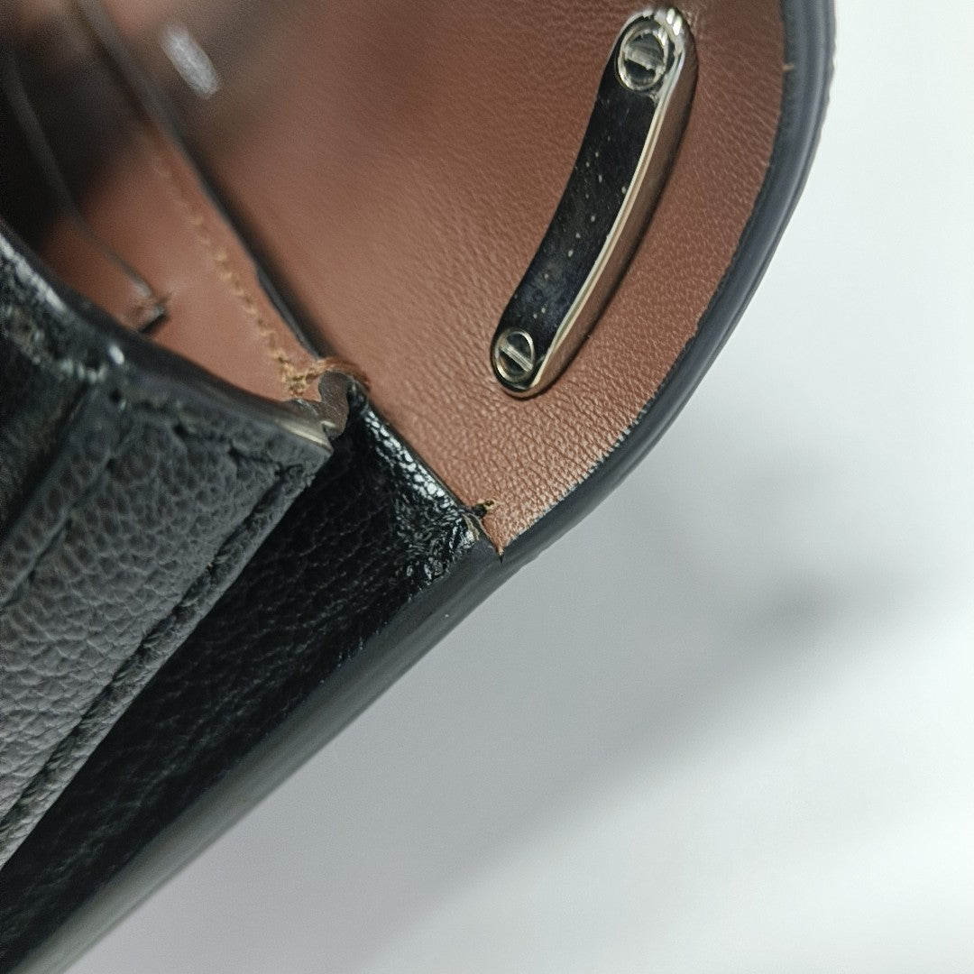 D-Ring Mini Calfskin Black