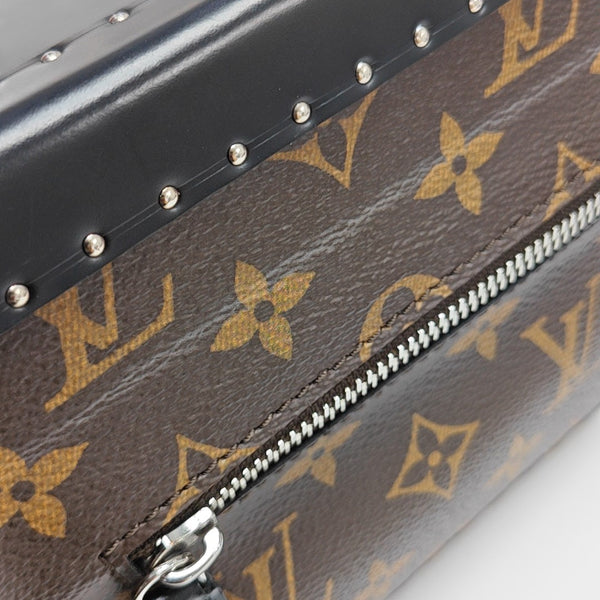 Monogram Coated Canvas Shoulder Bag Brown