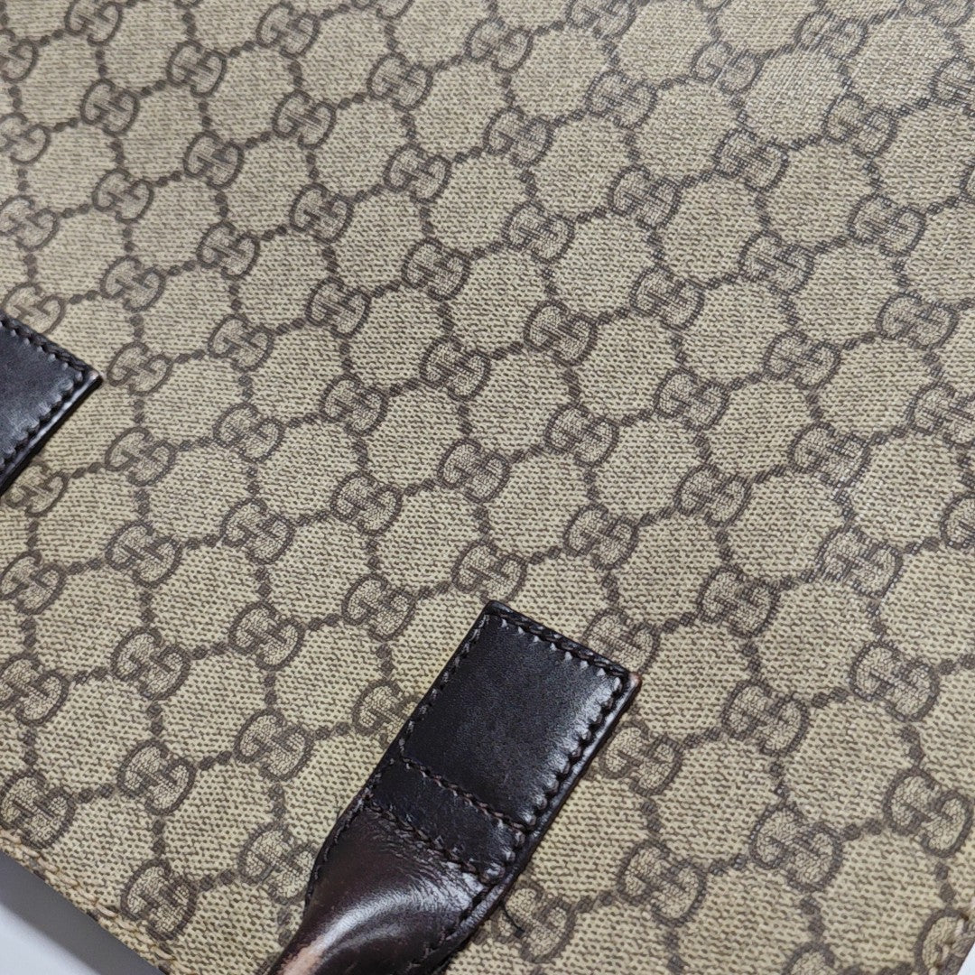 Monogram Coated Canvas Tote Bag Black
