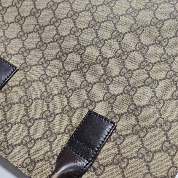 Monogram Coated Canvas Tote Bag Black
