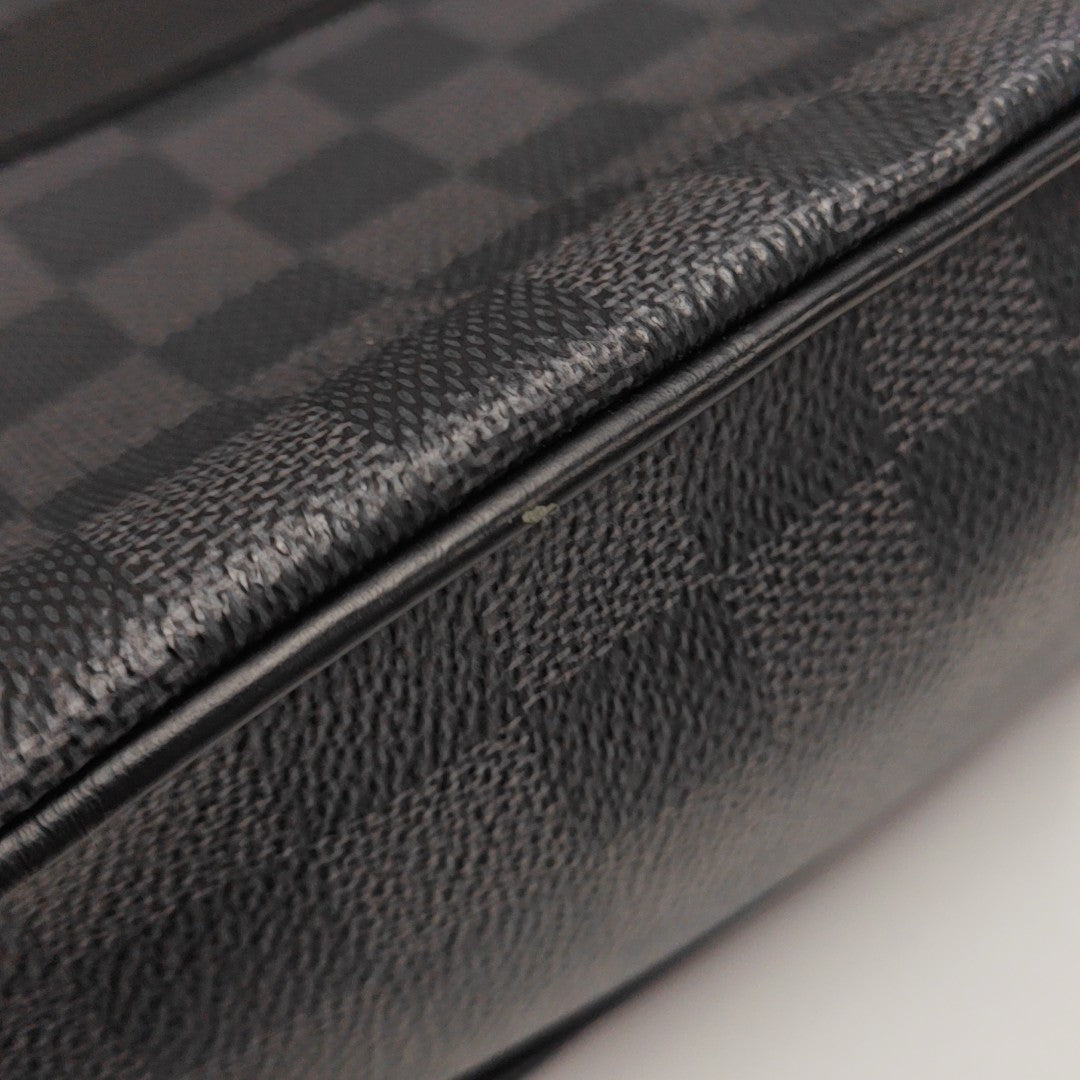 TADAO PM Damier Graphite Coated Canvas Gray