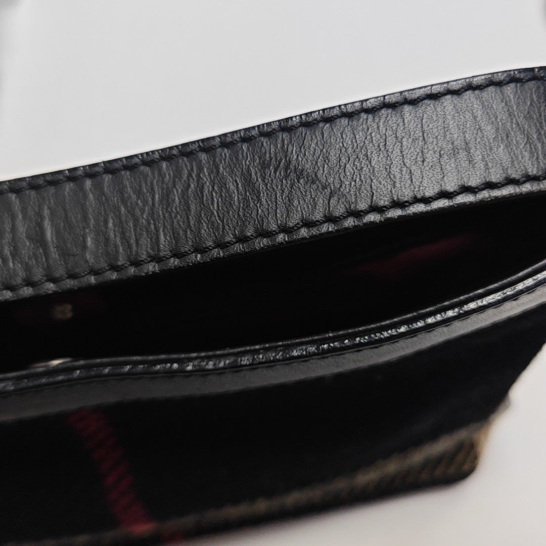 Fabric Shoulder Bag Black