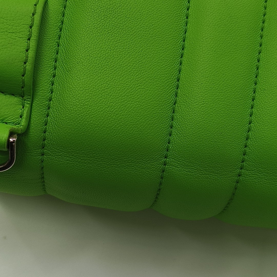 BVLGARI Small Quilted Lambskin Green
