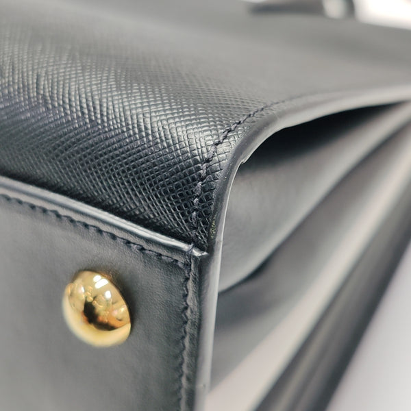 Esplanade Saffiano Calfskin Black