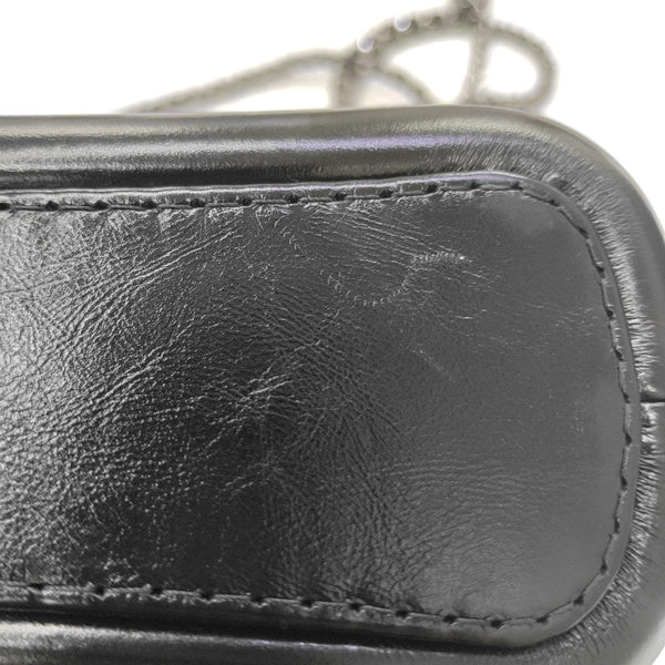 GABRIELLE Small Quilted Calfskin Black