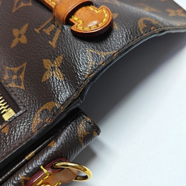 MÉTIS MM Monogram Coated Canvas Brown
