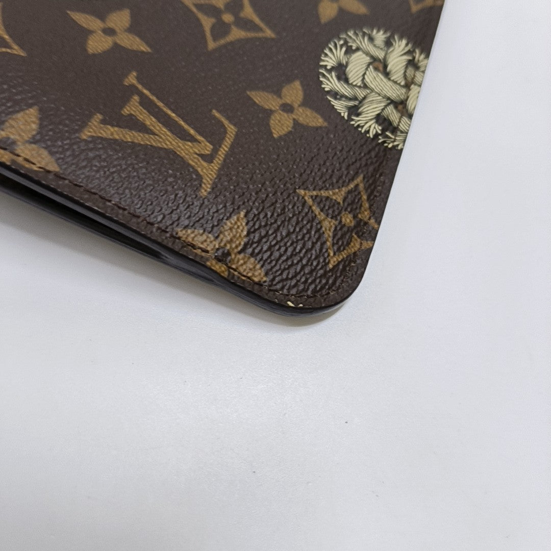 TOILLETTE Monogram Coated Canvas Brown