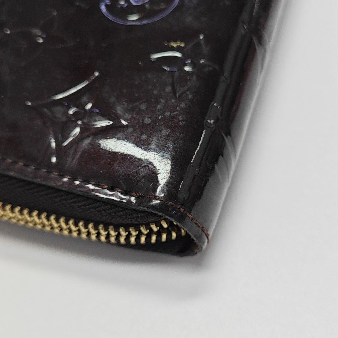 SARAH Monogram Patent Leather Red Wallet