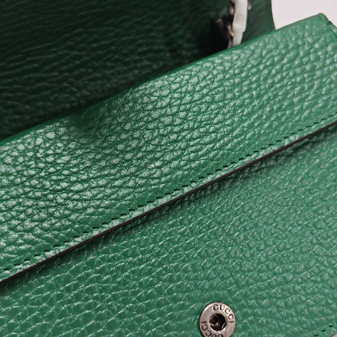 Dionysus Super Mini Calfskin Green