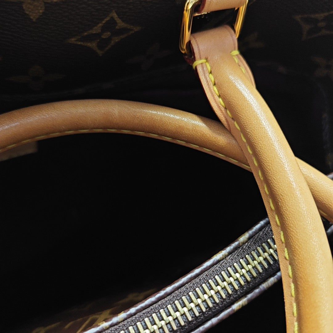 MONTAIGNE Monogram Coated Canvas Brown