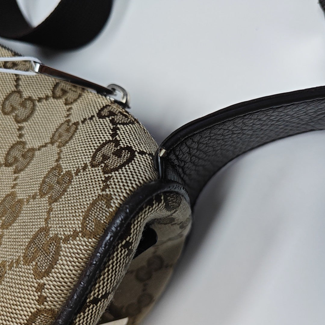 Monogram Canvas Shoulder Bag Beige