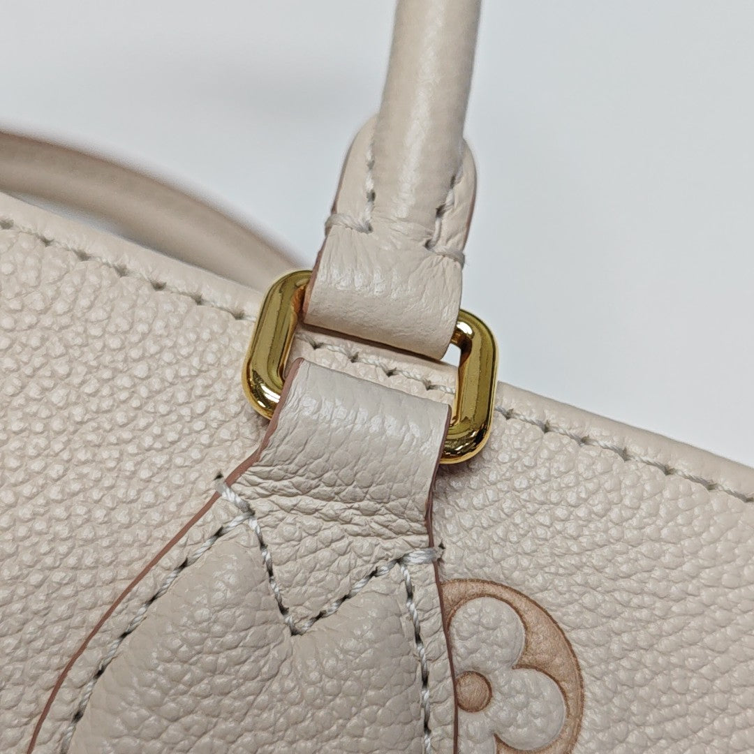 ONTHEGO PM Monogram Calfskin Beige