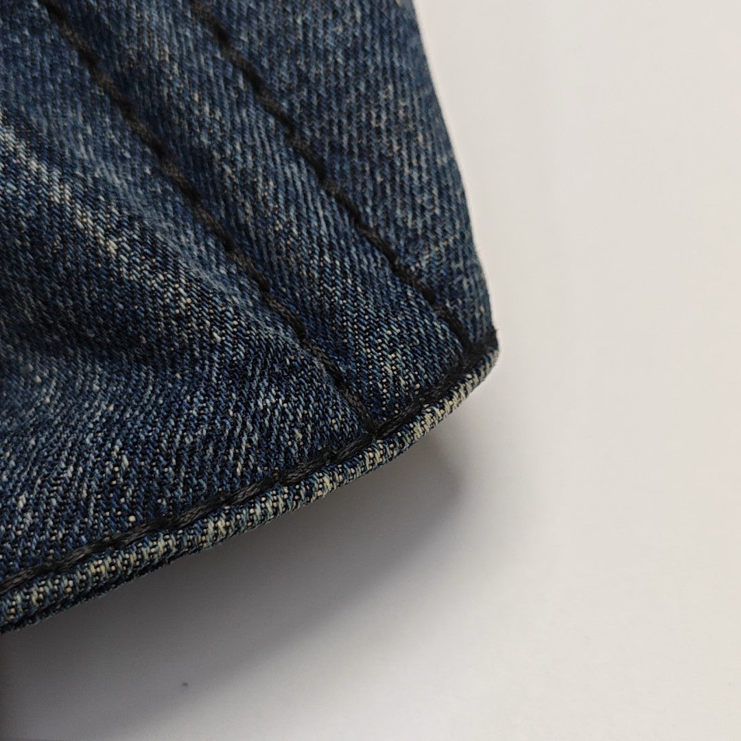 Denim Quilted Denim Blue