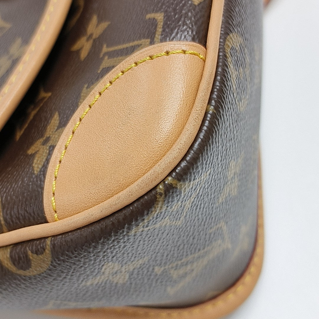 DIANE Monogram Coated Canvas Brown