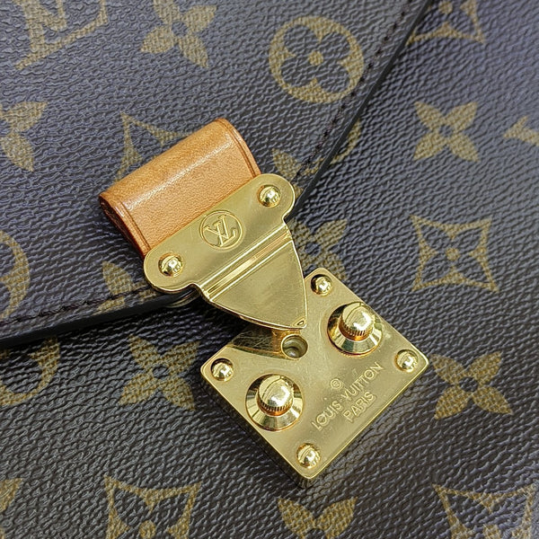 MÉTIS MM Monogram Coated Canvas Brown