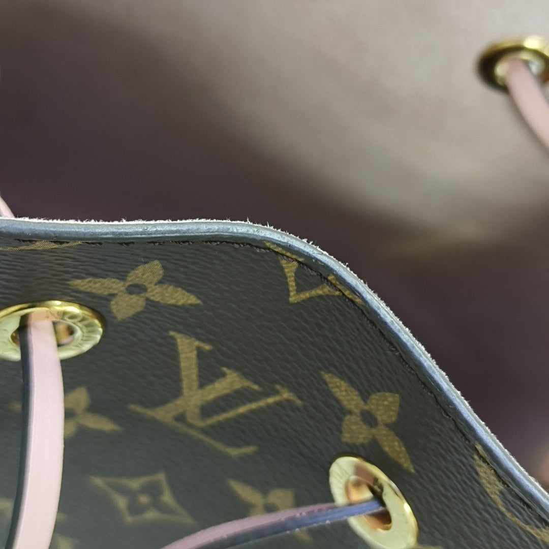 NÉONOÉ MM Monogram Coated Canvas Brown