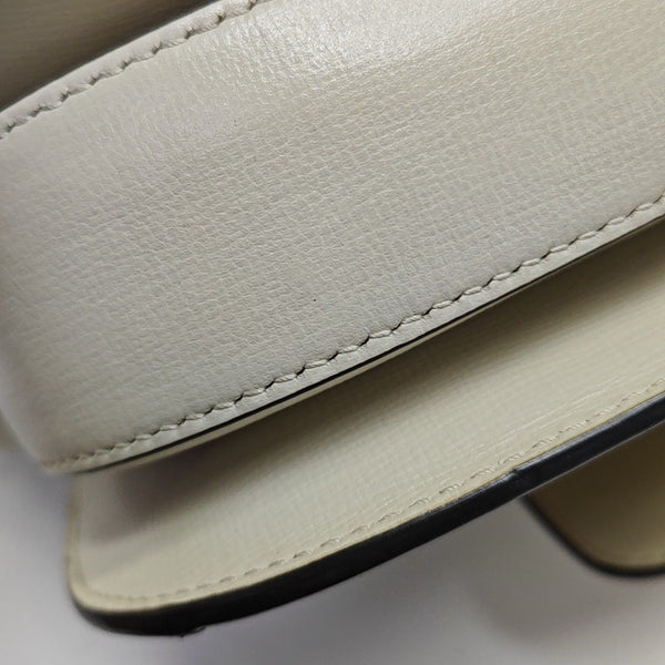 Horsebit 1955 Small Monogram Coated Canvas Beige