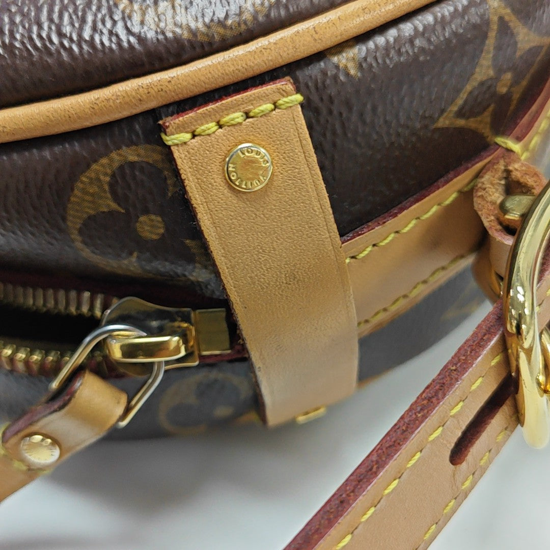 BOITE CHAPEAU PM Monogram Coated Canvas Brown