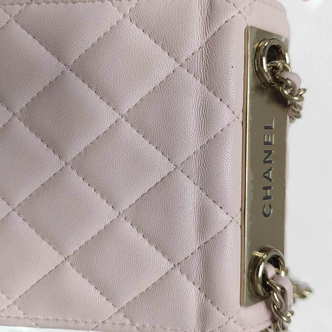 TRENDY CC Quilted Lambskin Pink