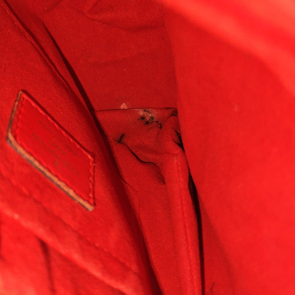 LOCKY BB Monogram Coated Canvas Red