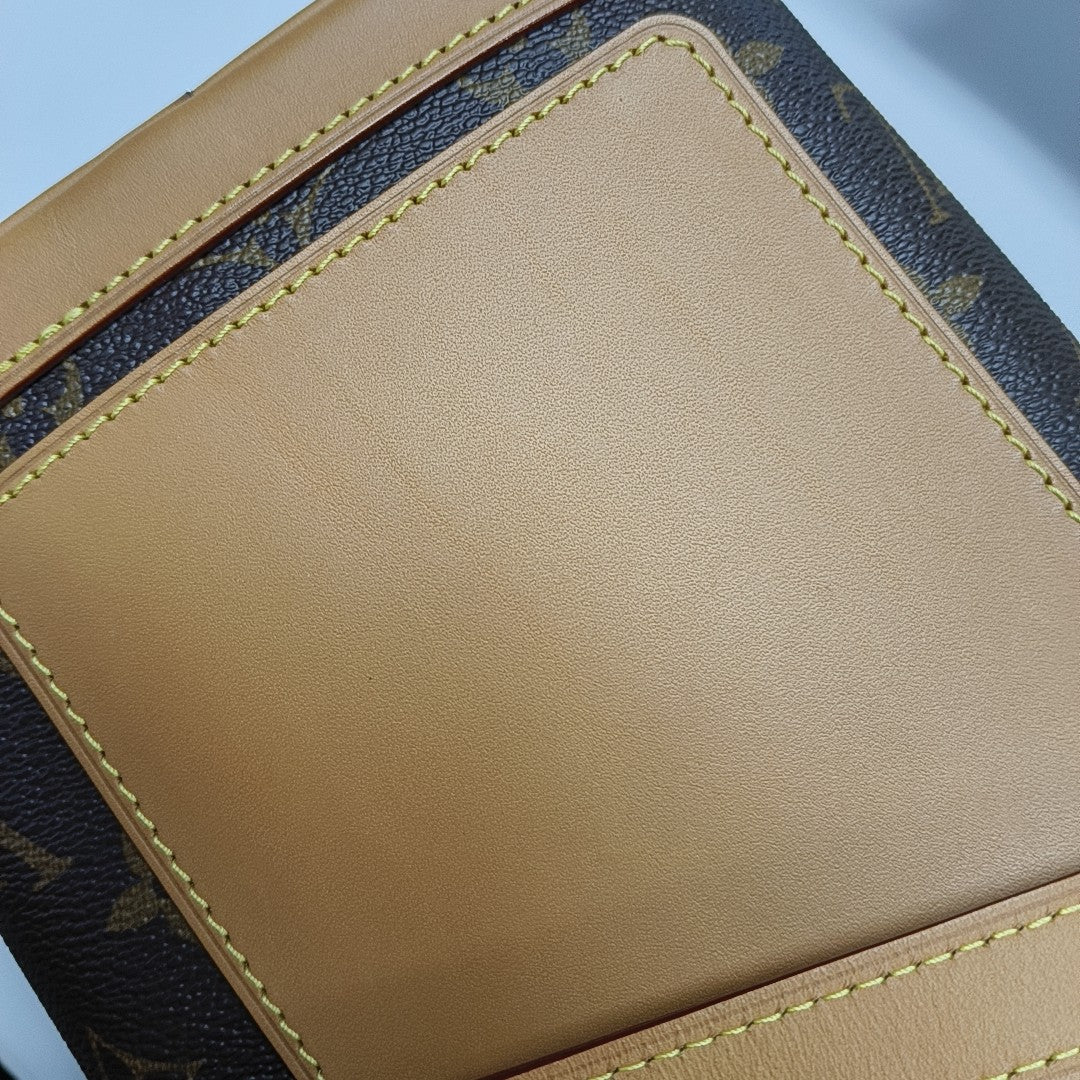 MILK BOX Monogram Coated Canvas Brown