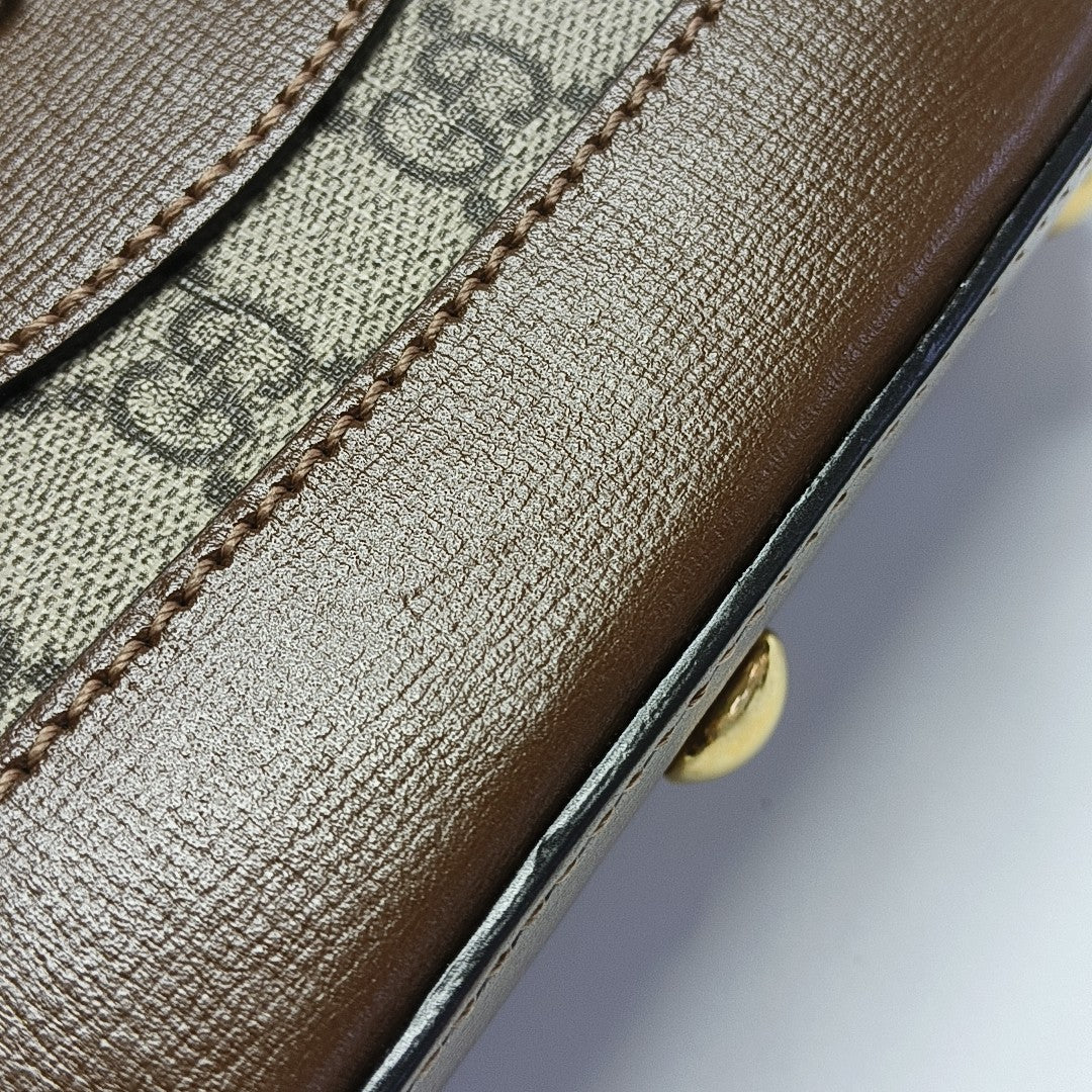 Horsebit 1955 Mini Coated Canvas Beige