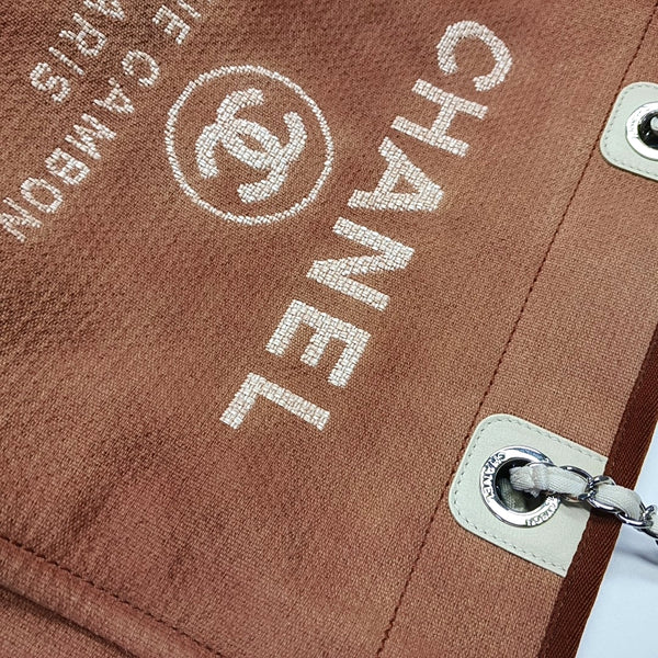 Authenticated pre-owned  DEAUVILLE Canvas Brown - Tote Bag at Looply