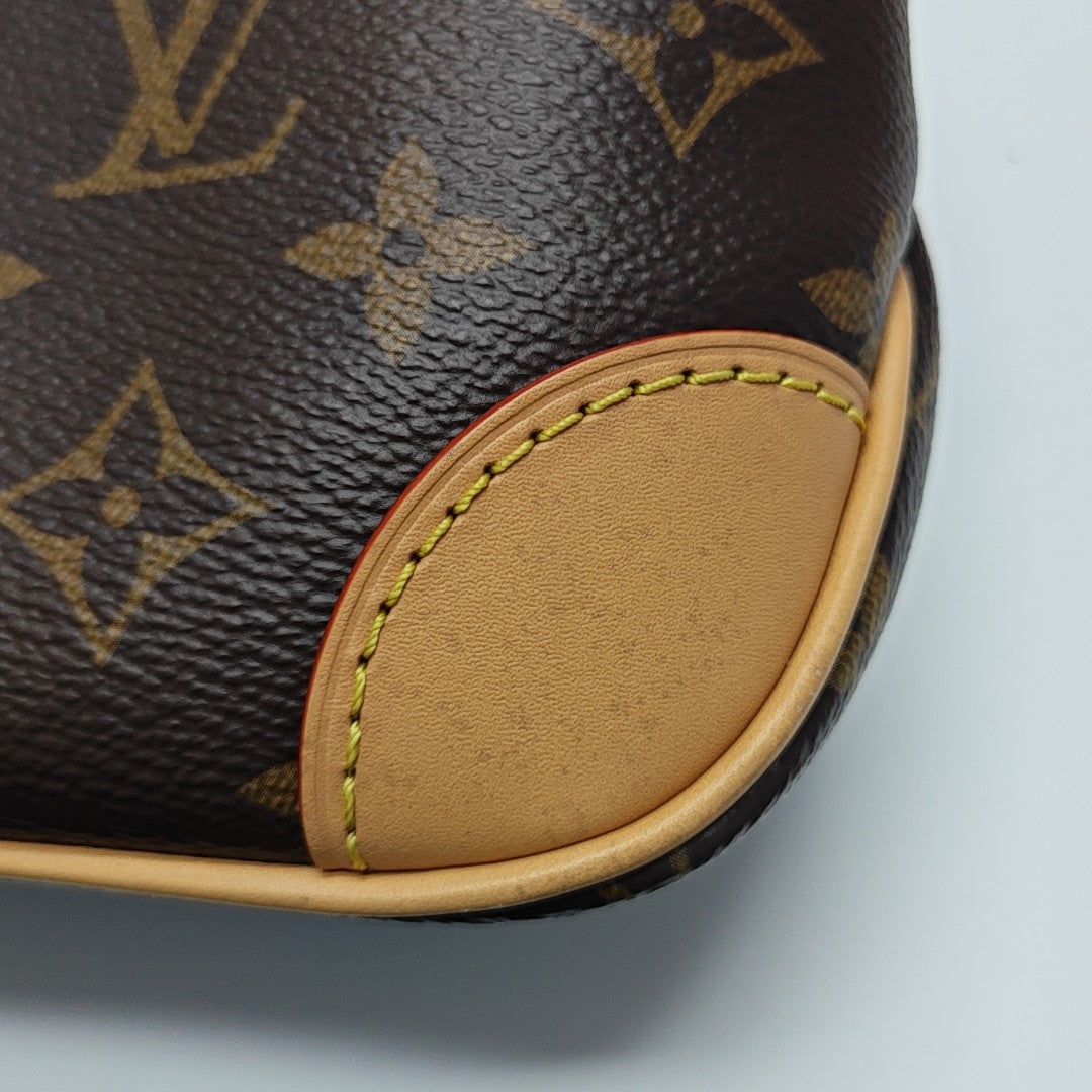 BOULOGNE Nano Monogram Coated Canvas Brown