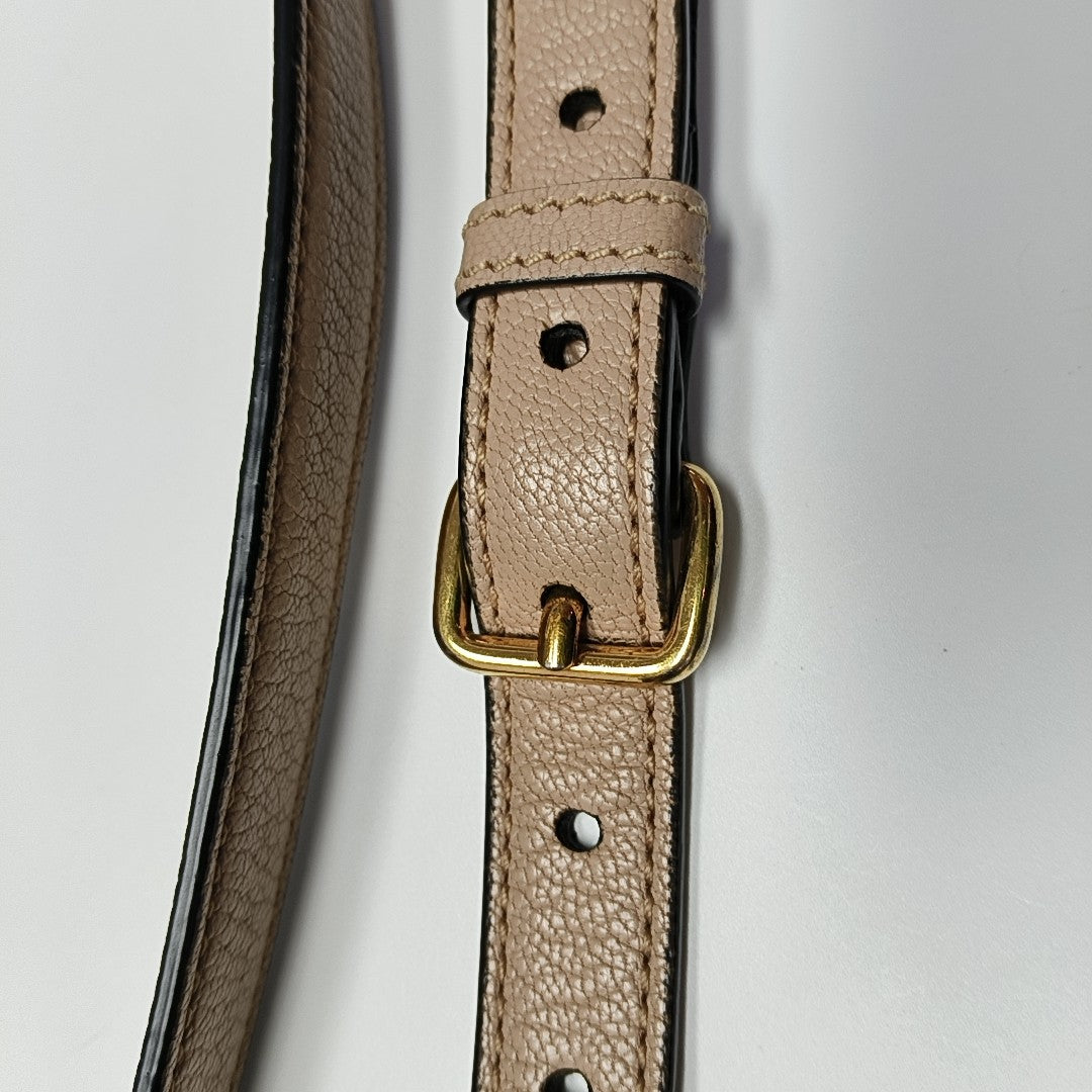 Calfskin Shoulder Bag Beige