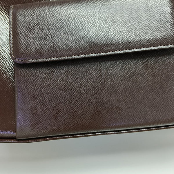 Calfskin Top Handle Bag Brown