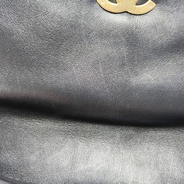 CHANEL 19 Large Quilted Lambskin Black